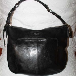 Coach Soho Black Leather Hobo Shoulder Bag